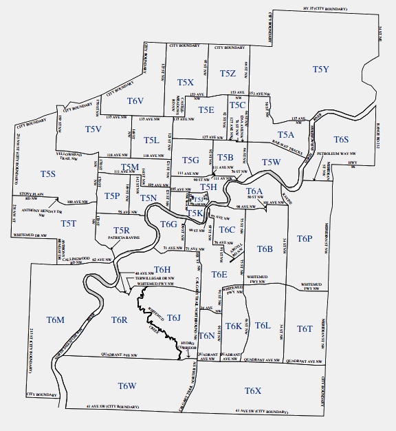 Edmonton Postal Code Map The Jonathan Sperry Project | Sponsor A Town | Edmonton